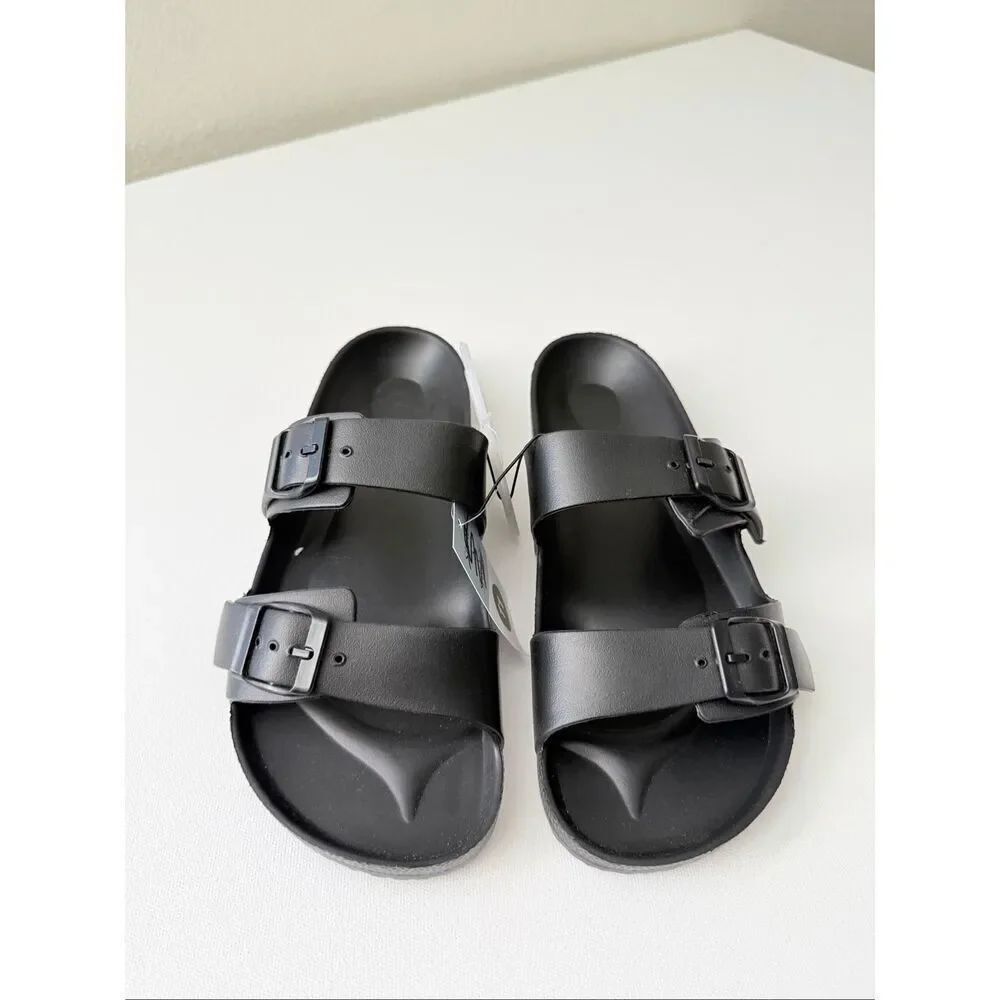 Shade & Shore Women's Neida EVA Two Band Footbed Slide Sandals size 11
